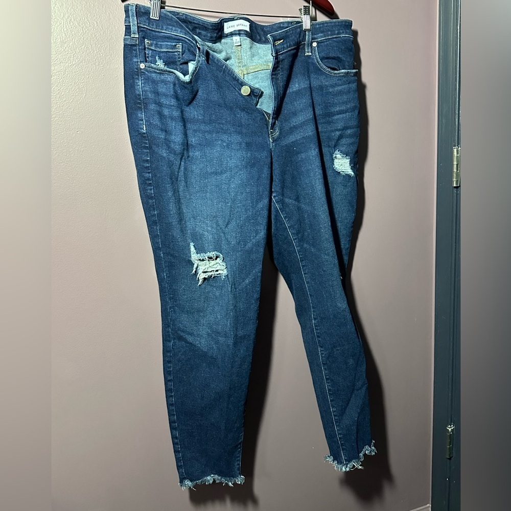 Lane Bryant Dark Blue Boyfriend Jeans